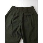 21AW MARGARET HOWELL マーガレットハウエル COMPACT COTTON WOOL パンツ オリーヴ ブラウン 2【中古】