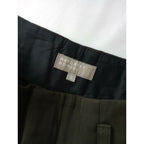 21AW MARGARET HOWELL マーガレットハウエル COMPACT COTTON WOOL パンツ オリーヴ ブラウン 2【中古】