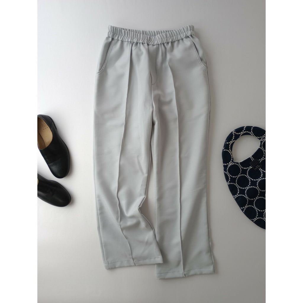kha:ki カーキ STP SHOE CUT PIN-TUCK PANTS ドライ ストレッチ ツイル シューカット ピンタック パンツ 1 ライトブルー【中古】