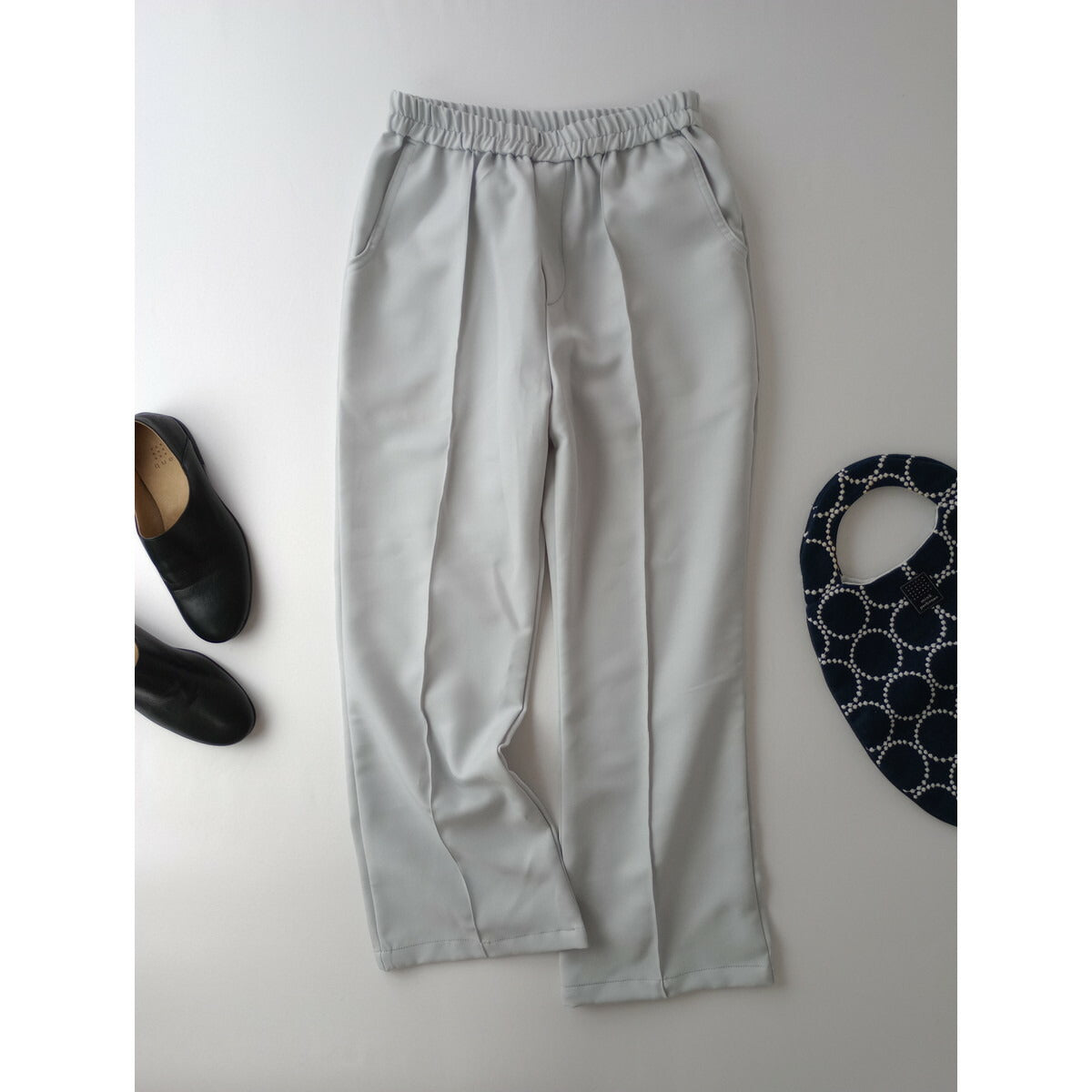 kha:ki カーキ STP SHOE CUT PIN-TUCK PANTS ドライ ストレッチ ツイル シューカット ピンタック パンツ 1 ライトブルー【中古】