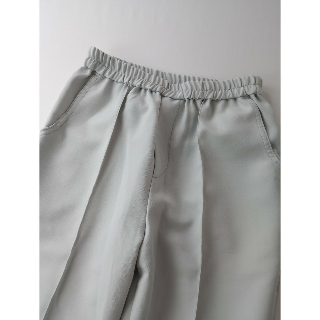 kha:ki カーキ STP SHOE CUT PIN-TUCK PANTS ドライ ストレッチ ツイル シューカット ピンタック パンツ 1 ライトブルー【中古】
