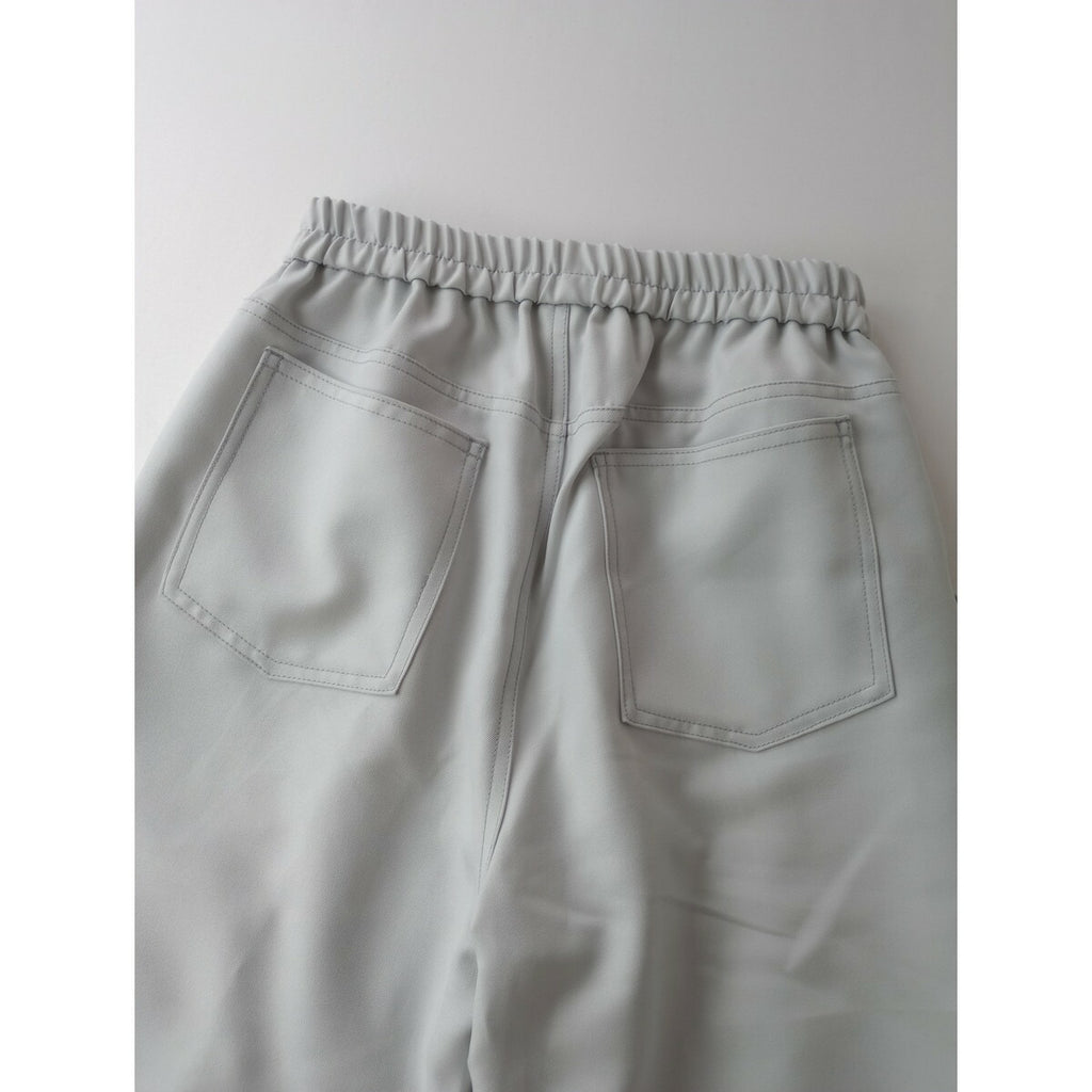 kha:ki カーキ STP SHOE CUT PIN-TUCK PANTS ドライ ストレッチ ツイル シューカット ピンタック パンツ 1 ライトブルー【中古】