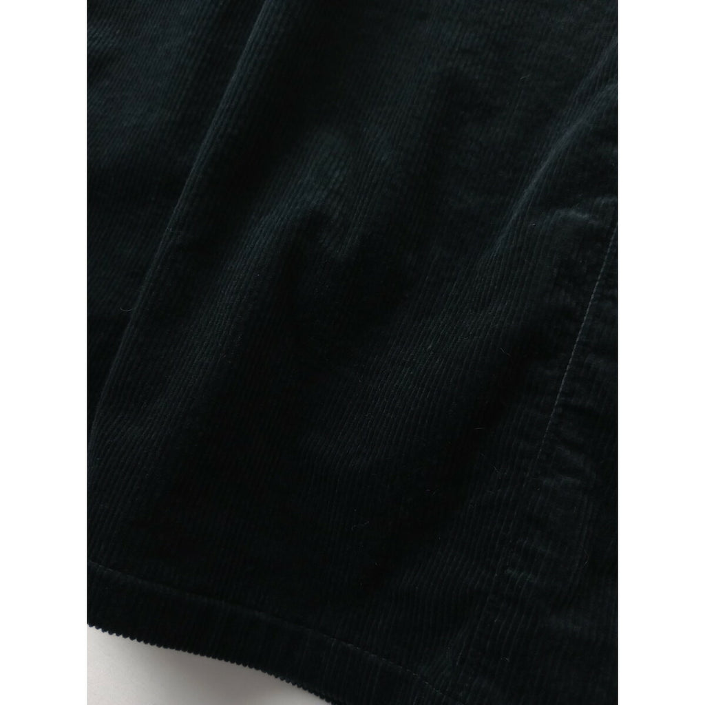 22AW GALERIE VIE ギャルリーヴィー ストレッチ コットン 綿 コーデュロイ Aライン ロング スカート 黒 ブラック 34 (16M＋2595)【中古】