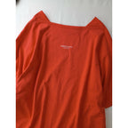 Americana アメリカーナ コットン100％ ロゴ Tシャツ カットソー トップス リビング コーラル【中古】