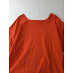 Americana アメリカーナ コットン100％ ロゴ Tシャツ カットソー トップス リビング コーラル【中古】