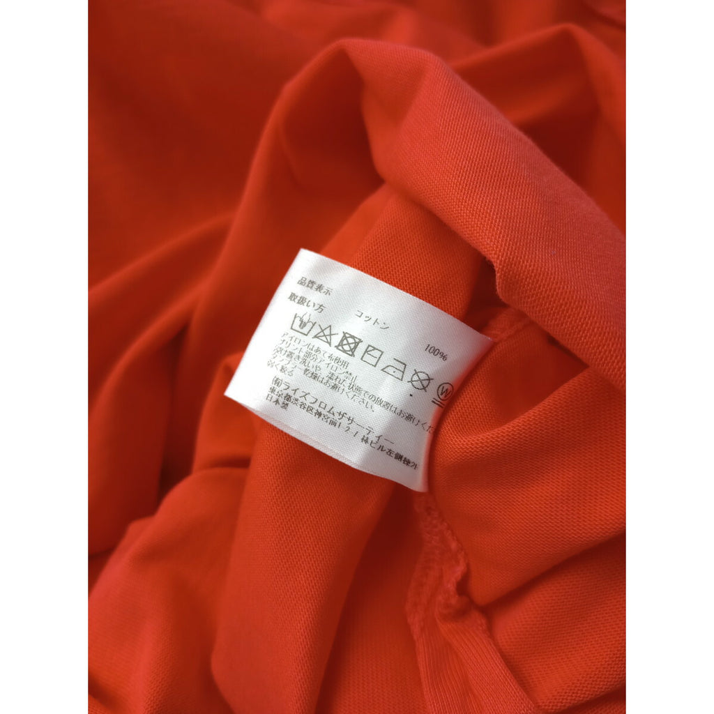 Americana アメリカーナ コットン100％ ロゴ Tシャツ カットソー トップス リビング コーラル【中古】
