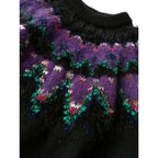 22AW COOHEM コーヘン KOHEN NORDIC KNIT ノルディック ニット 長袖 プルオーバー トップス 黒 ブラック L (18M＋0314)【中古】