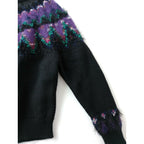22AW COOHEM コーヘン KOHEN NORDIC KNIT ノルディック ニット 長袖 プルオーバー トップス 黒 ブラック L (18M＋0314)【中古】