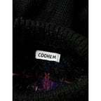 22AW COOHEM コーヘン KOHEN NORDIC KNIT ノルディック ニット 長袖 プルオーバー トップス 黒 ブラック L (18M＋0314)【中古】
