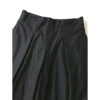 23SS intoca. イントゥーカ ウール 100% フレア ワイド パンツ ダークネイビー 2【中古】