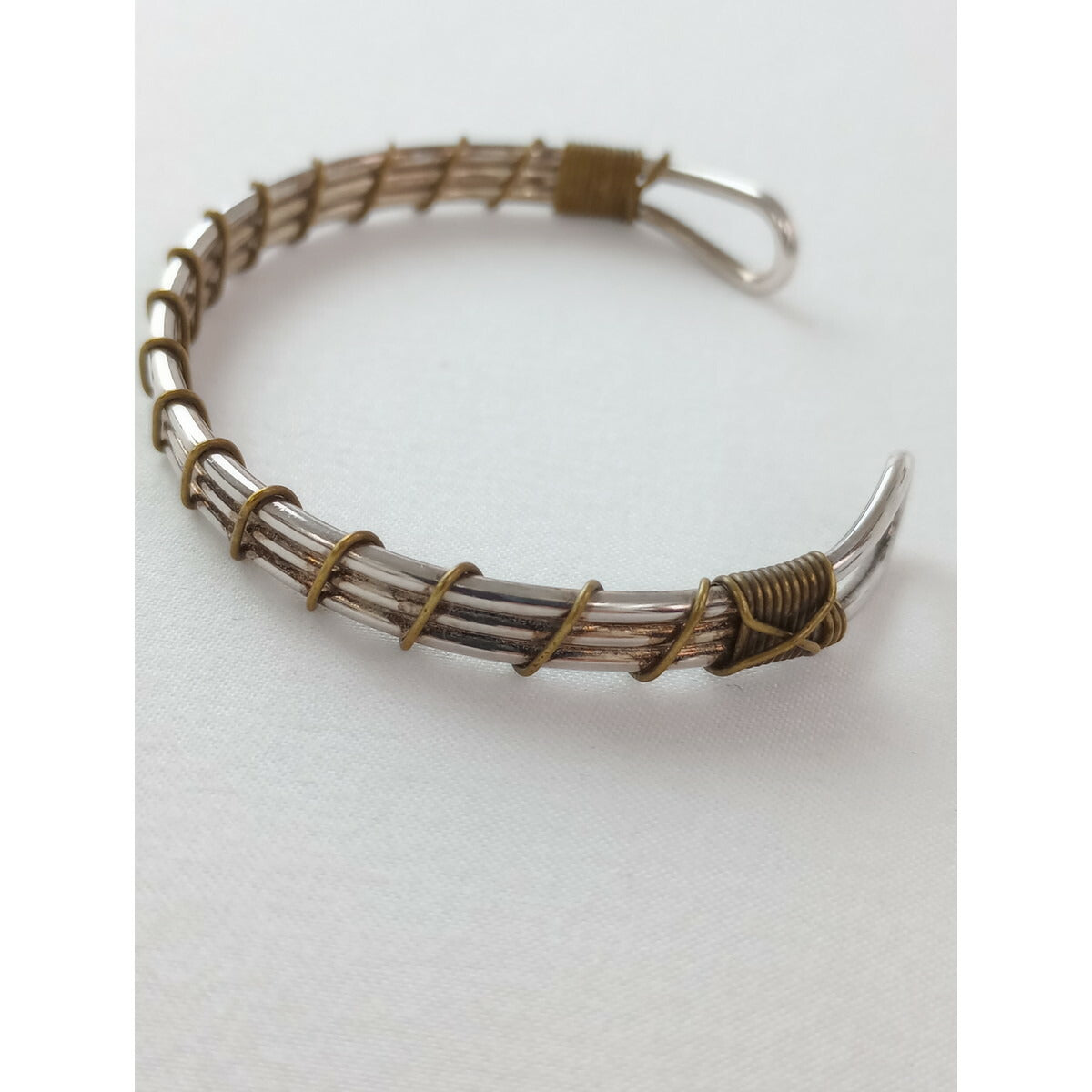 RAINMAKER 金網つじ レインメーカー ワイヤー バングル ブレスレット シルバー ゴールド  アクセサリー【中古】