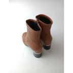 3.1 Phillip Lim スリーワン フィリップリム DRUM 70MM STRETCH ANKLE BOOT ラムレザー ストレッチ アンクル ブーツ ブラウン 37 靴 【中古】