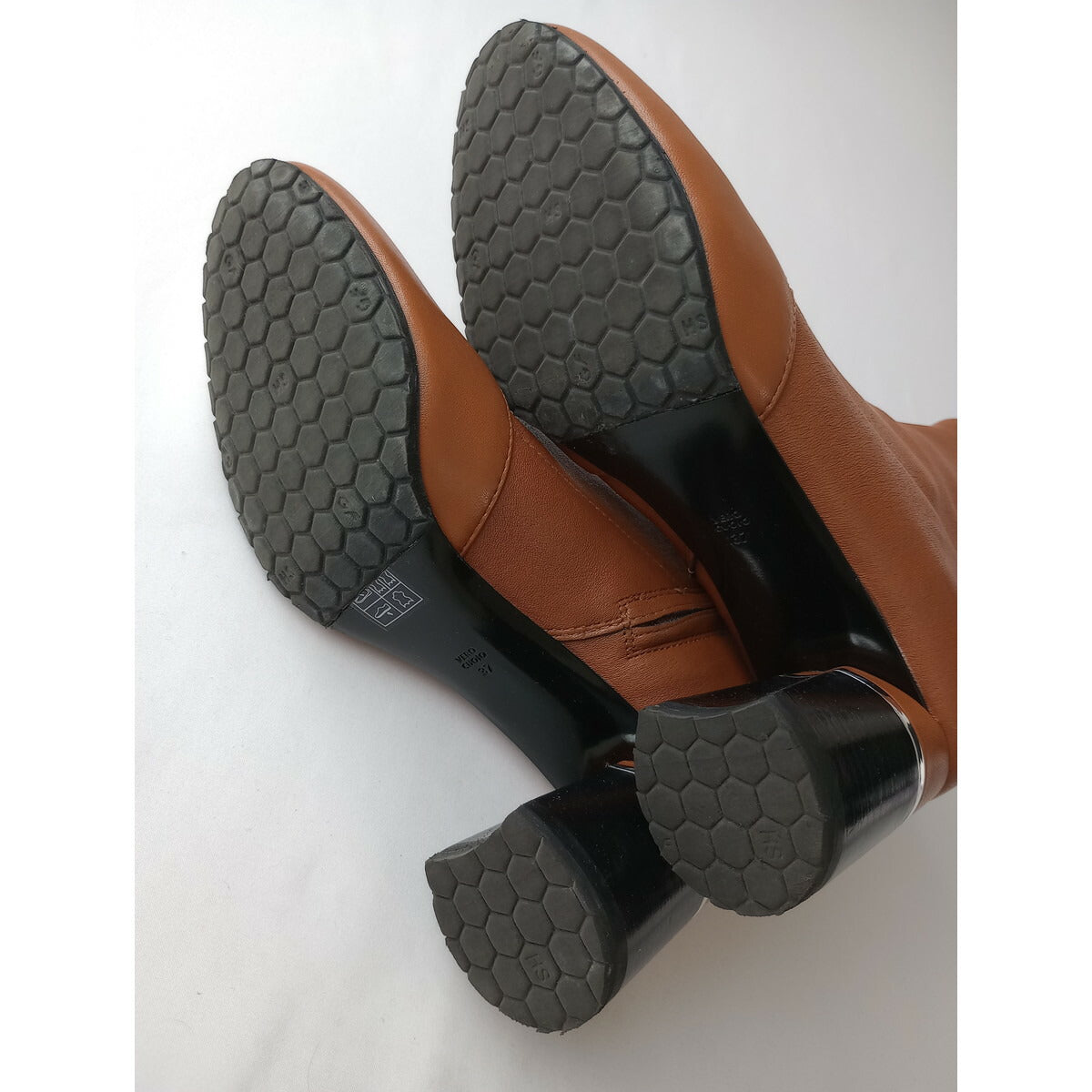 3.1 Phillip Lim スリーワン フィリップリム DRUM 70MM STRETCH ANKLE BOOT ラムレザー ストレッチ アンクル ブーツ ブラウン 37 靴 【中古】