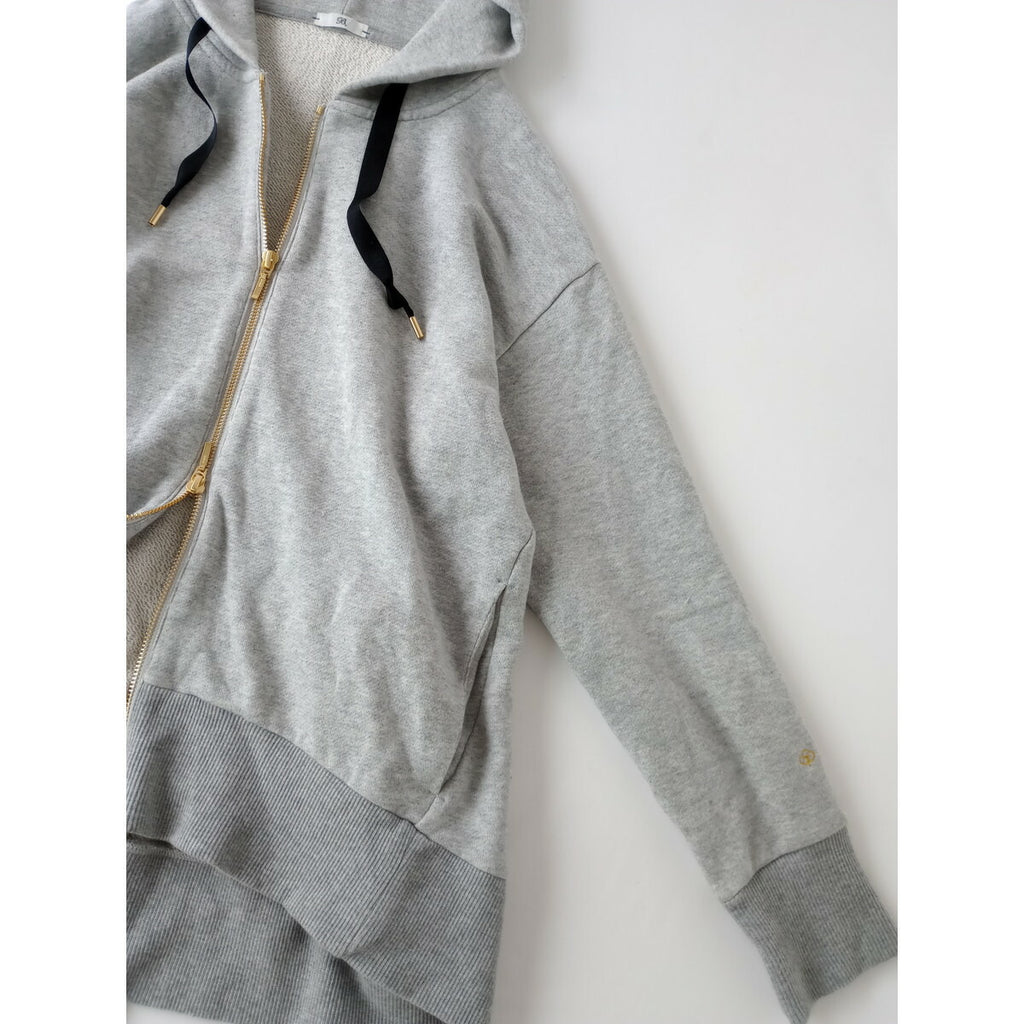 24SS BEIGE ベイジ Organic Cotton Sweat Zip up Parka スウェット パーカー フーディー Rib Pants スウェット パンツ グレー M【中古】