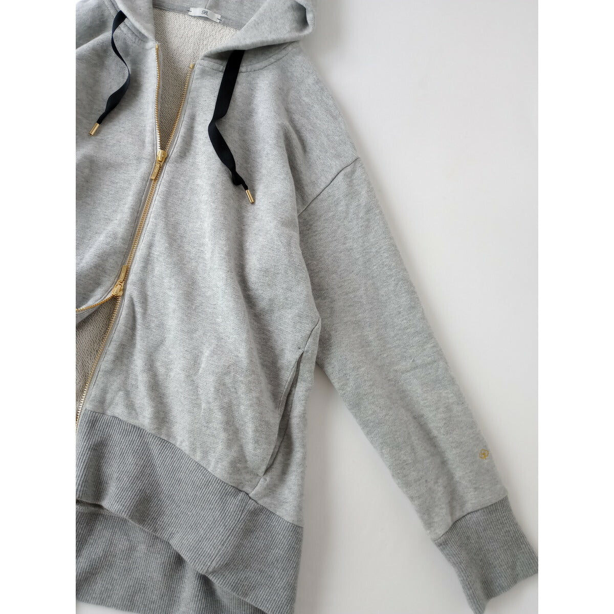 24SS BEIGE ベイジ Organic Cotton Sweat Zip up Parka スウェット パーカー フーディー Rib Pants スウェット パンツ グレー M【中古】