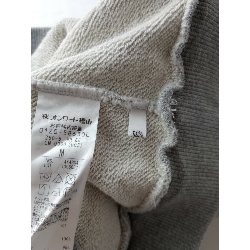 24SS BEIGE ベイジ Organic Cotton Sweat Zip up Parka スウェット パーカー フーディー Rib Pants スウェット パンツ グレー M【中古】