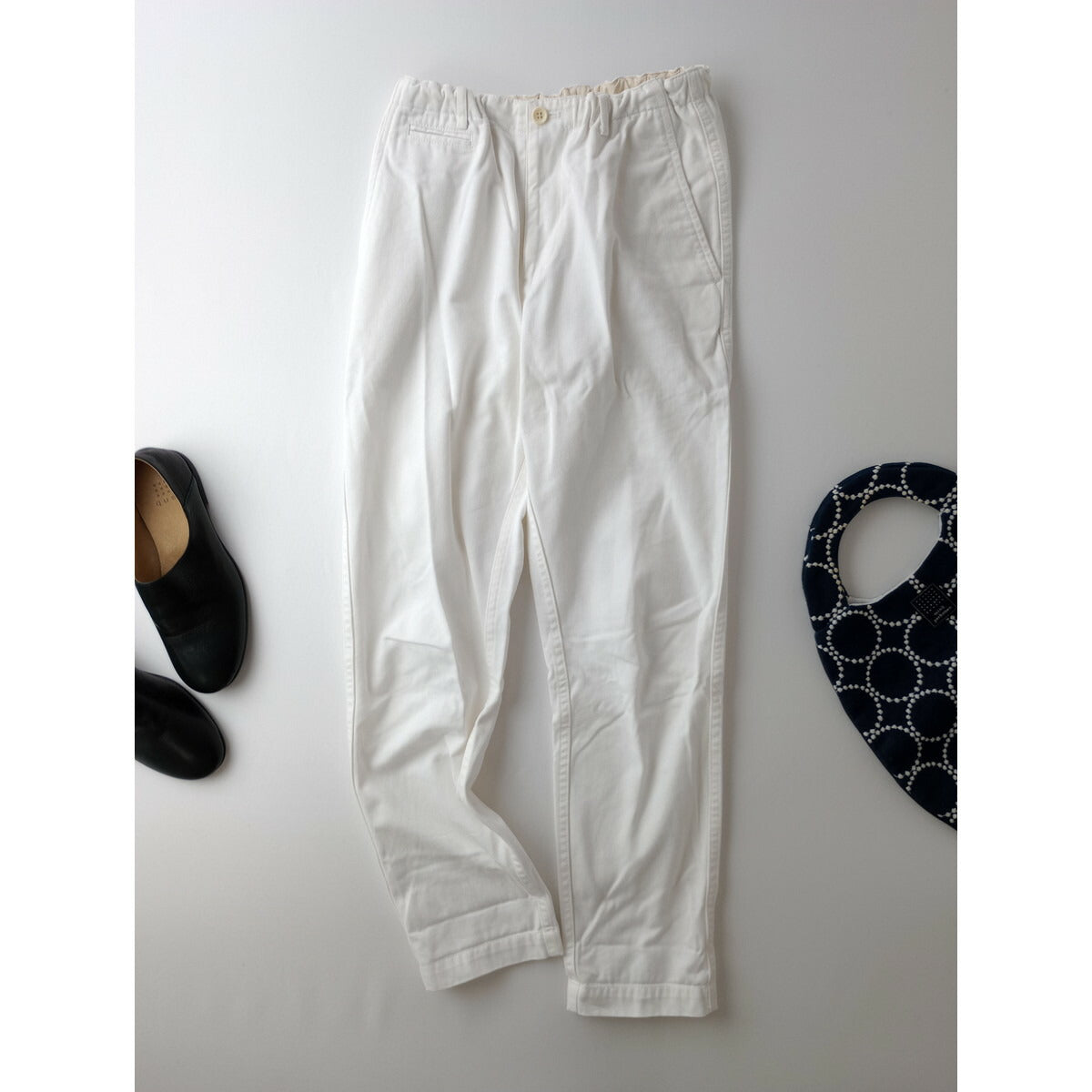 ゴーシュ カツラギ パンツ チノ コットン 白 2【中古】