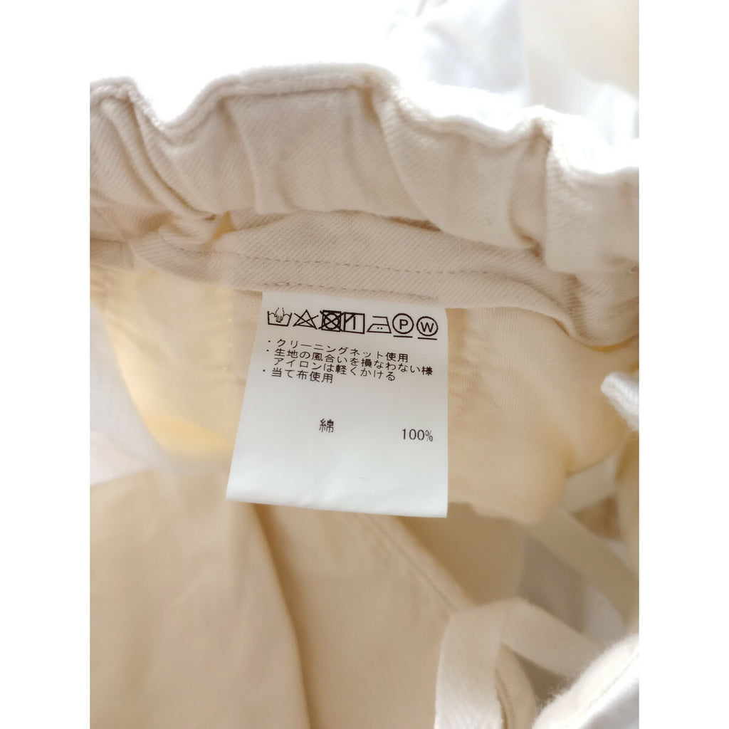 ゴーシュ カツラギ パンツ チノ コットン 白 2【中古】