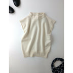 24AW NATIVE VILLAGE ネイティブ ヴィレッジ Open back vest オープンバック ウール100％ ニット ベスト オフホワイト F (11M＋0034)【中古】