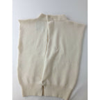 24AW NATIVE VILLAGE ネイティブ ヴィレッジ Open back vest オープンバック ウール100％ ニット ベスト オフホワイト F (11M＋0034)【中古】