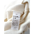 24AW NATIVE VILLAGE ネイティブ ヴィレッジ Open back vest オープンバック ウール100％ ニット ベスト オフホワイト F (11M＋0034)【中古】