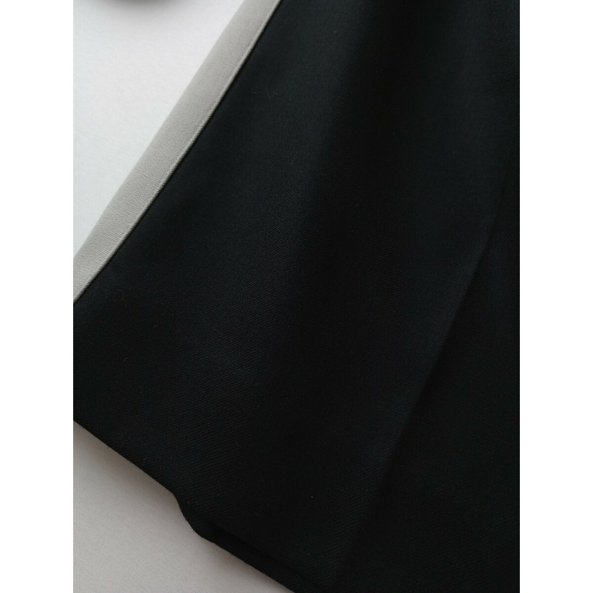 24SS JOURNAL STANDARD ジャーナルスタンダード TWストライプラインスラックス パンツ 黒 ブラック 36【中古】