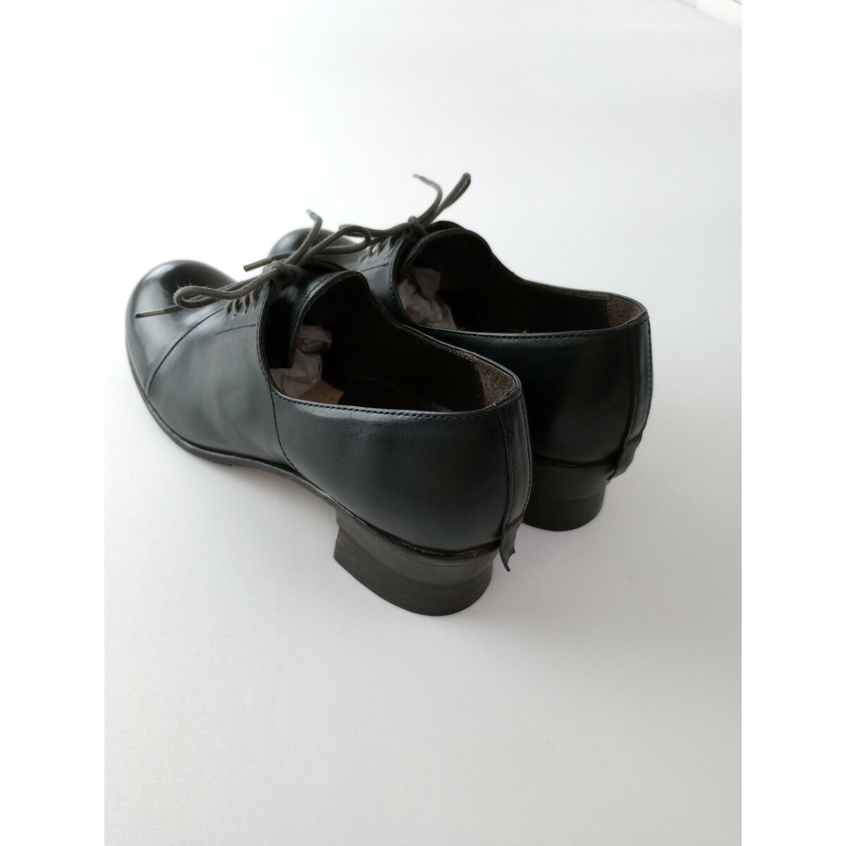 veritecoeur × SHOTO ヴェリテクール HORSE NAPPA NERO+ TAMP CUOIO レザーシューズ 黒 ブラック 37【中古】