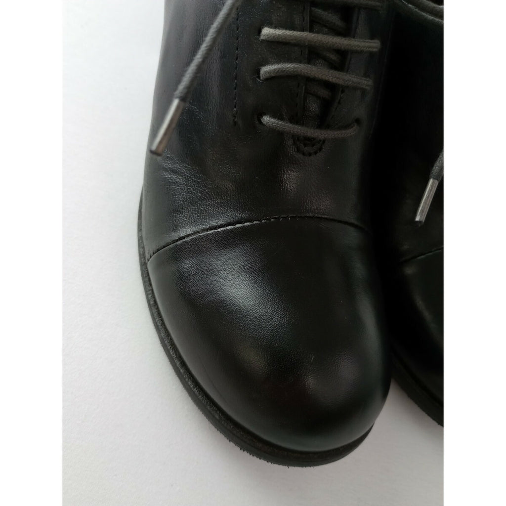 veritecoeur × SHOTO ヴェリテクール HORSE NAPPA NERO+ TAMP CUOIO レザーシューズ 黒 ブラック 37【中古】