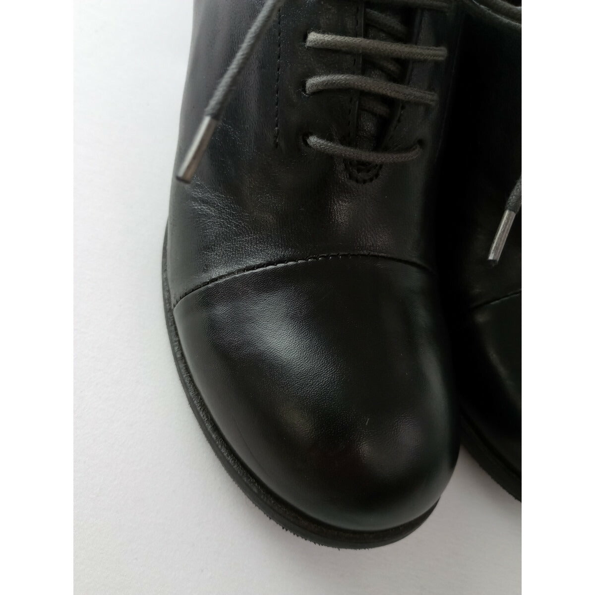 veritecoeur × SHOTO ヴェリテクール HORSE NAPPA NERO+ TAMP CUOIO レザーシューズ 黒 ブラック 37【中古】