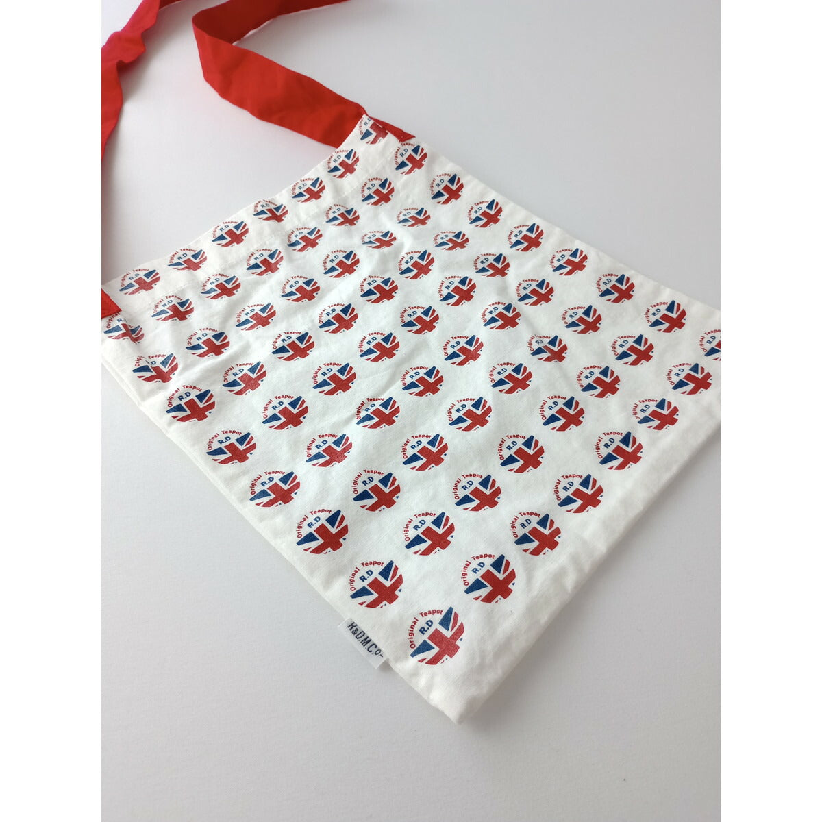 R&D.M.Co- オールドマンズテーラー TEA CUP ONE SHOULDER BAG ショルダーバッグ 赤 白 国旗 イギリス ティーポット ユニオンジャック 柄【中古】