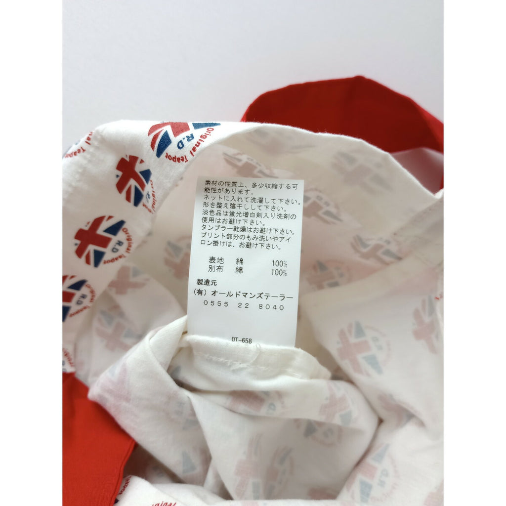 R&D.M.Co- オールドマンズテーラー TEA CUP ONE SHOULDER BAG ショルダーバッグ 赤 白 国旗 イギリス ティーポット ユニオンジャック 柄【中古】