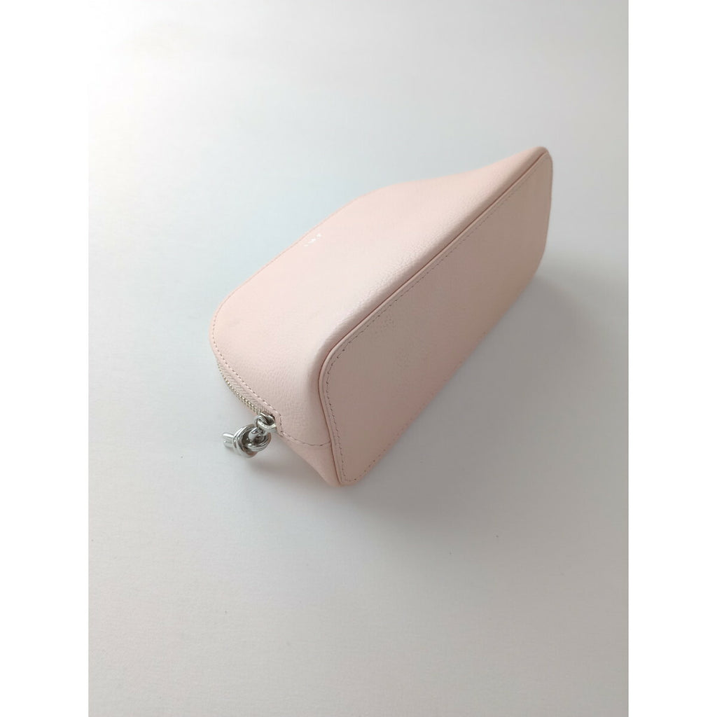 23AW VASIC ヴァジック 牛革 レザー ポーチ ピンク【中古】