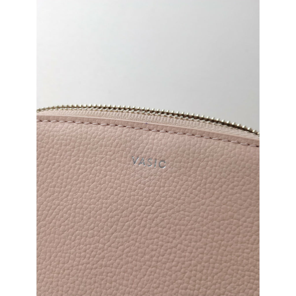 23AW VASIC ヴァジック 牛革 レザー ポーチ ピンク【中古】
