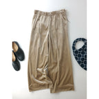 BALLSEY トゥモローランド マット ベロア イージー ストレート パンツ ベージュ (5M＋2676)【中古】