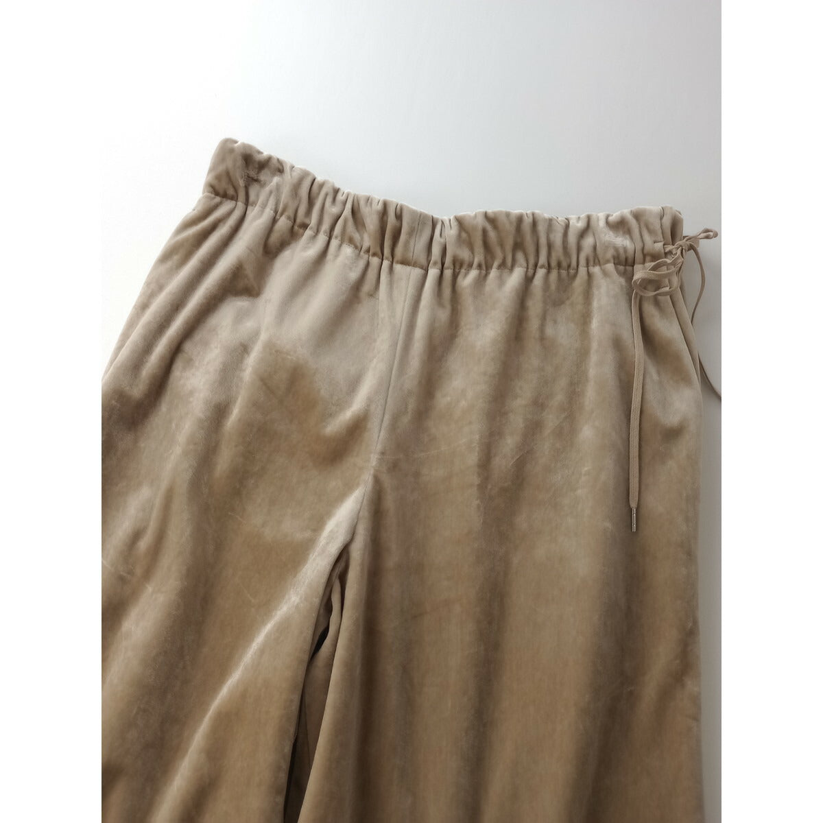 BALLSEY トゥモローランド マット ベロア イージー ストレート パンツ ベージュ (5M＋2676)【中古】