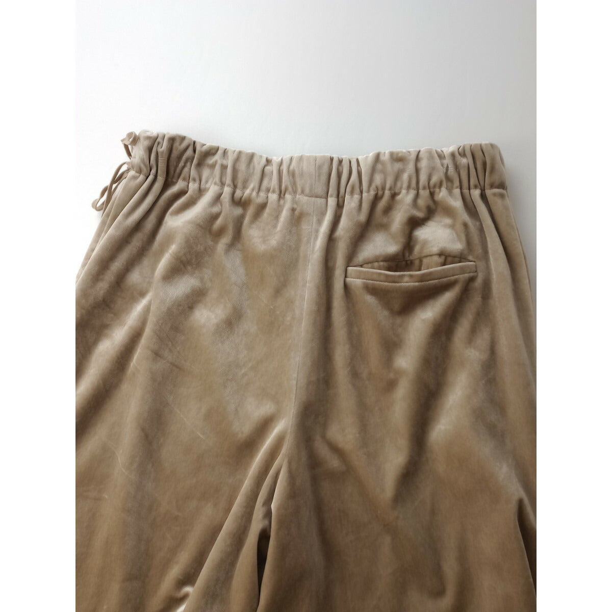BALLSEY トゥモローランド マット ベロア イージー ストレート パンツ ベージュ (5M＋2676)【中古】