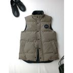 CANADA GOOSE BLACK LABEL カナダグース GARSON VEST ギャルソン ベスト メンズ ダウン ベ スト グレージュ SP (25M＋0819)【中古】