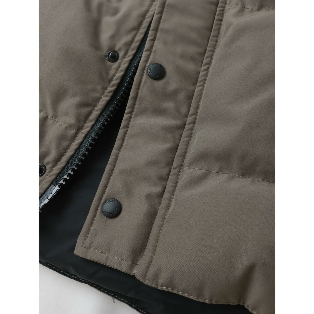 CANADA GOOSE BLACK LABEL カナダグース GARSON VEST ギャルソン ベスト メンズ ダウン ベ スト グレージュ SP (25M＋0819)【中古】