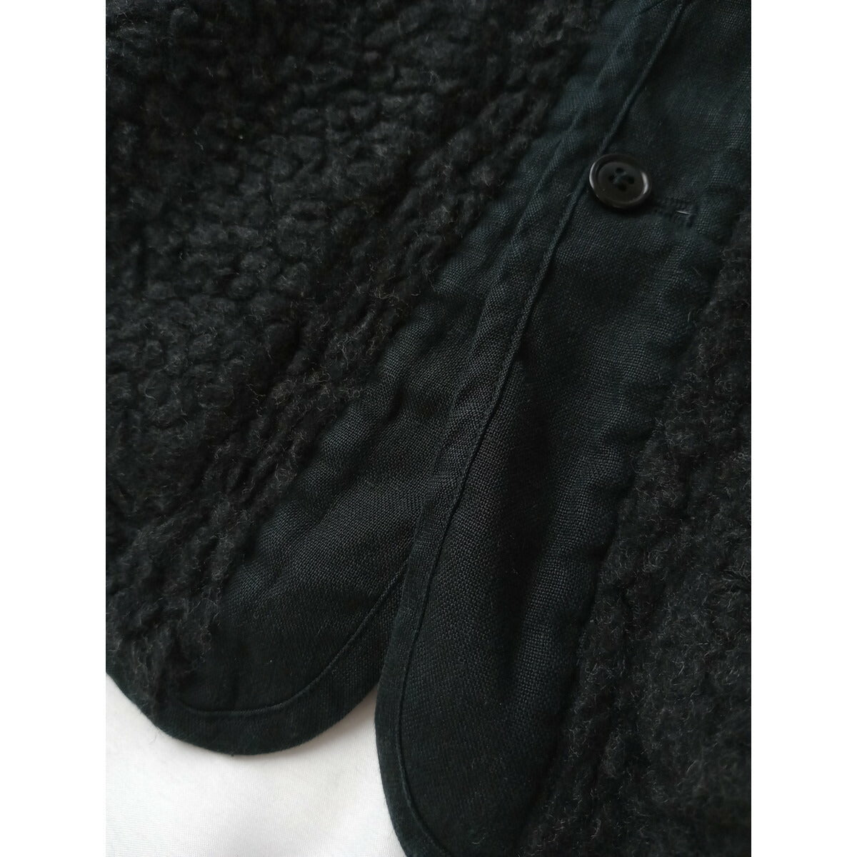 22AW nestrobe confect ネストローブ コンフェクト ウール ボア アーミー ベスト 黒 ブラック 3 ユニセックス (22M＋0378)【中古】