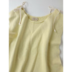 maturely マチュアリー 2P セットアップ Side Cord Vest Side Cord Jersey2 コットン スウェット ベスト パンツ 黄色 イエロー【中古】