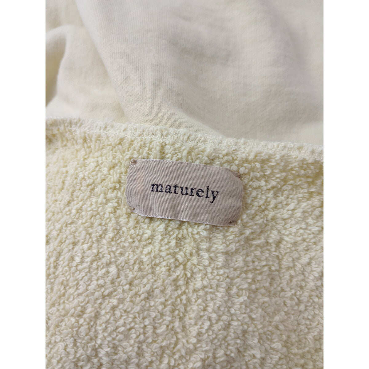 maturely マチュアリー 2P セットアップ Side Cord Vest Side Cord Jersey2 コットン スウェット ベスト パンツ 黄色 イエロー【中古】
