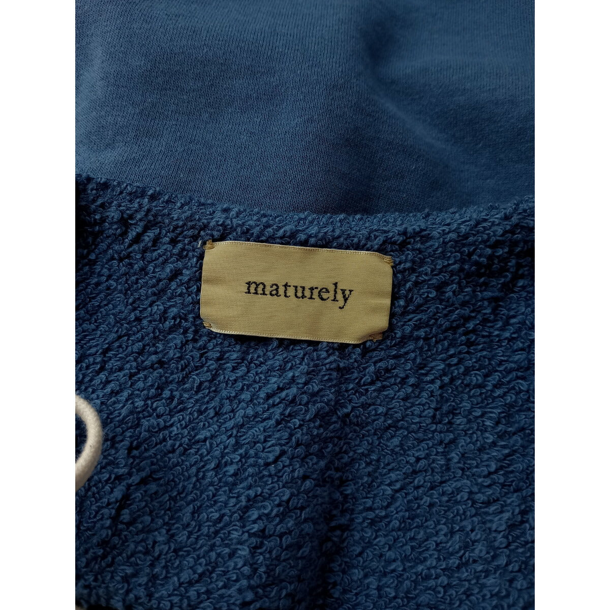 maturely マチュアリー 2P セットアップ Side Cord Vest Side Cord Jersey2 コットン スウェット ベスト パンツ ブルー【中古】