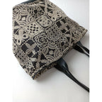 22SS mina perhonen ミナペルホネン forest tile focaccia bag フォカッチャ バッグ 墨黒【中古】