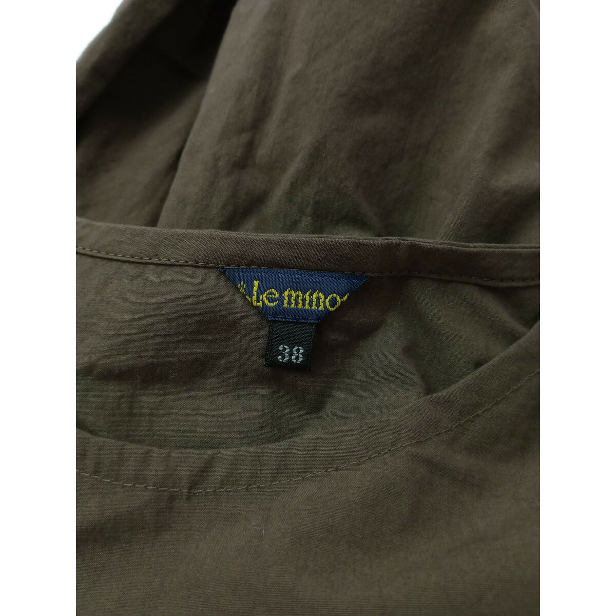 Le minor ルミノア ノースリーブ ロング ワンピース ダークブラウン 38【中古】
