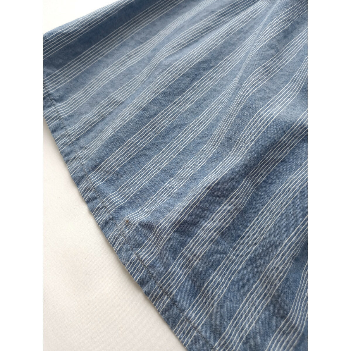 Vlas blomme ヴラスブラム コットン 綿100％ ストライプ ロング ワンピース ブルー 1 長袖【中古】