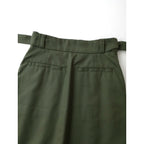 22SS MARGARET HOWELL × FOX BROTHERS マーガレットハウエル SUMMER WOOL サマーウール スカート カーキ 1【中古】