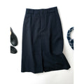 22AW MARGARET HOWELL マーガレットハウエル FINE WOOL TWILL ファインウールツイル スカート ネイビー 1【中古】