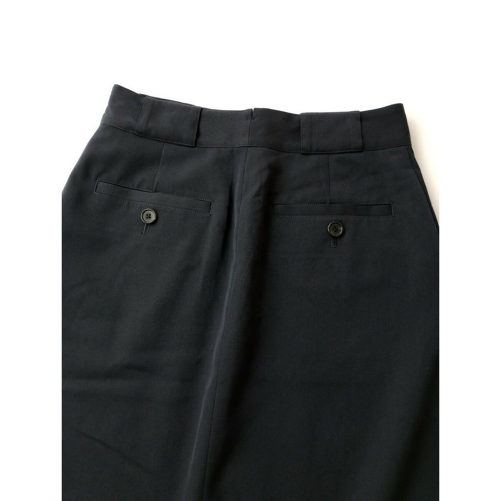 22AW MARGARET HOWELL マーガレットハウエル FINE WOOL TWILL ファインウールツイル スカート ネイビー 1【中古】