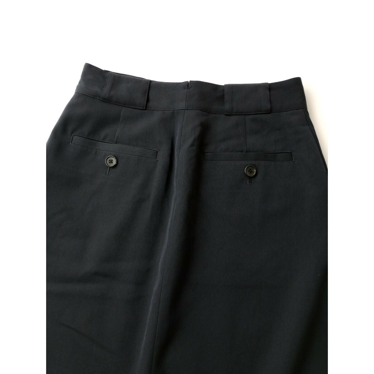 22AW MARGARET HOWELL マーガレットハウエル FINE WOOL TWILL ファインウールツイル スカート ネイビー 1【中古】