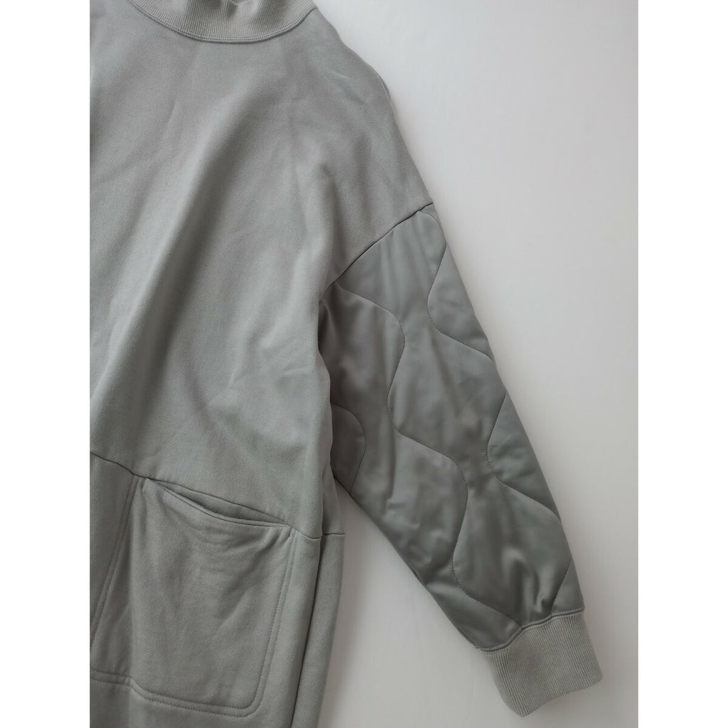 ZUCCa ズッカ ライナー ドッキング 長袖 ロング スウェット ワンピース グレー M【中古】